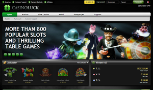 CasinoLuck forside spilleautomater